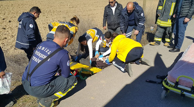 ÇİVRİL’DE KAZA:1 YARALI