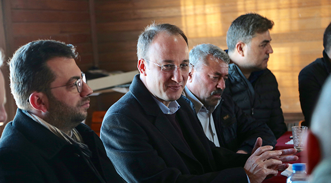 ÖRKİ MİNİBÜS ŞOFÖRLERİYLE KAHVALTIDA BULUŞTU