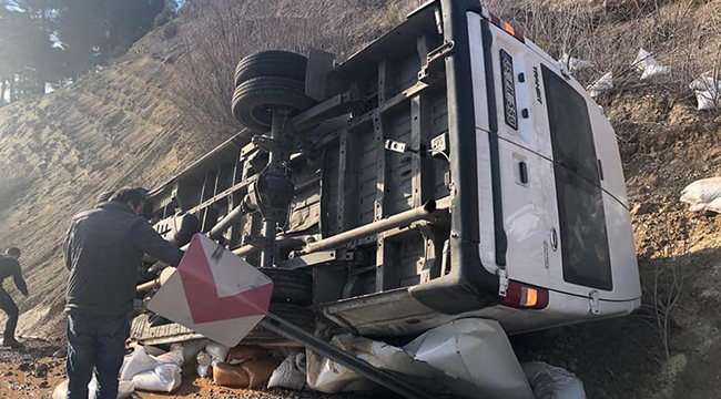 ÇAMELİ’DE KAZA UCUZ ATLATILDI