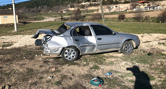 ÇAMELİ’DE FECİ KAZA:1 ÖLÜ,1 YARALI