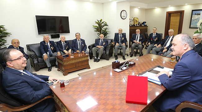 GAZİLERDEN, BAŞKAN GÜRLESİN’E TEŞEKKÜR ZİYARETİ