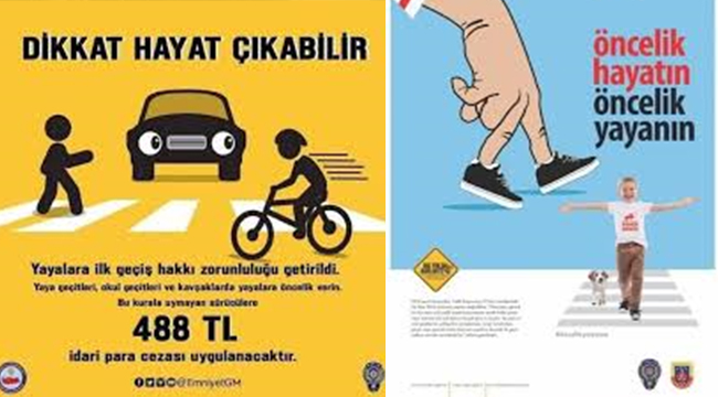 Jandarmadan "Yaya Öncelikli" Uygulama