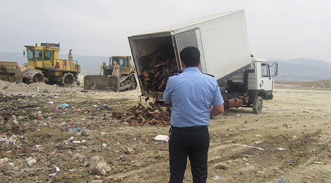 10 Ton Sakatat İmha Edildi