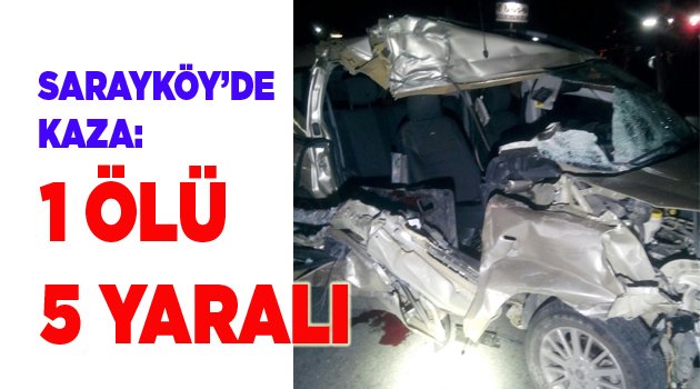 Denizli’de ticari araç tıra çarptı: 1 ölü, 5 yaralı