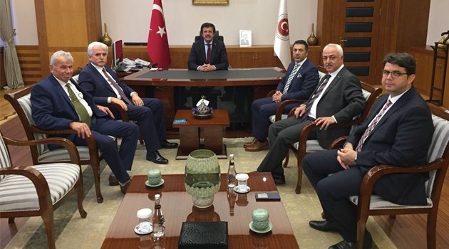 Denizli heyetinden Bakan Zeybekci’ye ziyaret