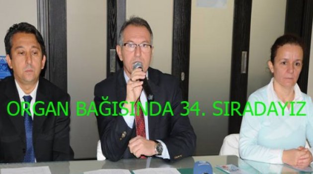 Denizli organ bağışında 34. Sırada