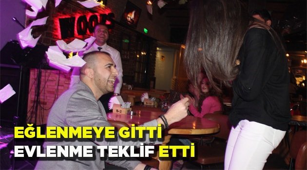 Denizli'de sürpriz evlilik teklifi