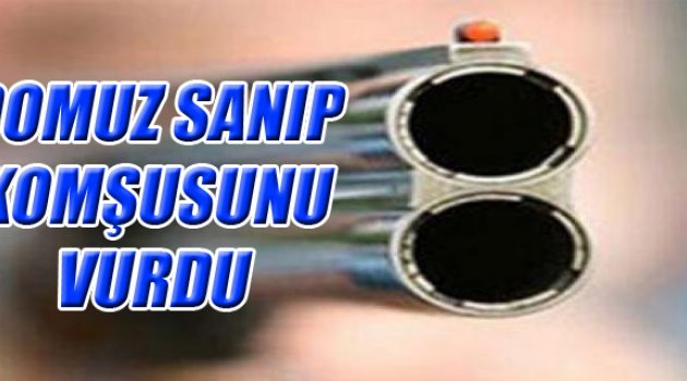DOMUZ SANIP KOMŞUSUNU VURDU