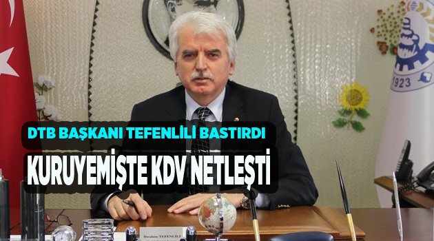 DTB’NİN GİRİŞİMLERİ İLE  KDV TEREDDÜTÜ GİDERİLDİ