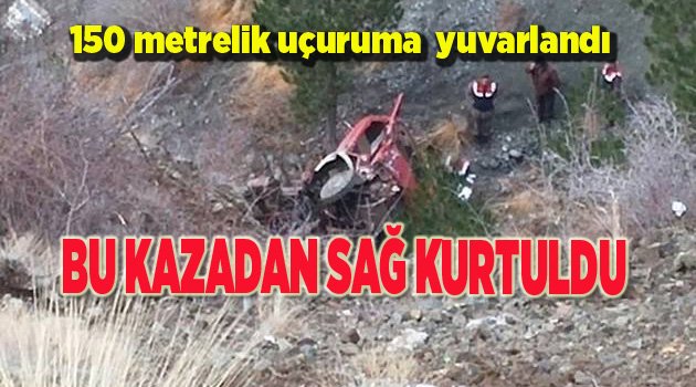 FECİ KAZADAN SAĞ KURTULDU