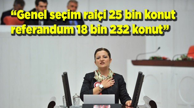 Genel seçim raiçi 25 bin konut referandum 18 bin 232 konut