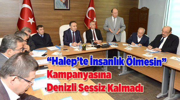 ‘Halep’te İnsanlık Ölmesin Kampanyasına Denizli Sessiz Kalmadı