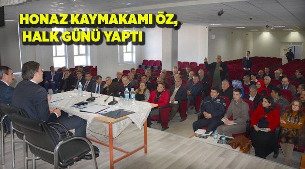 HONAZ KAYMAKAMI ÖZ, HALK GÜNÜ YAPTI