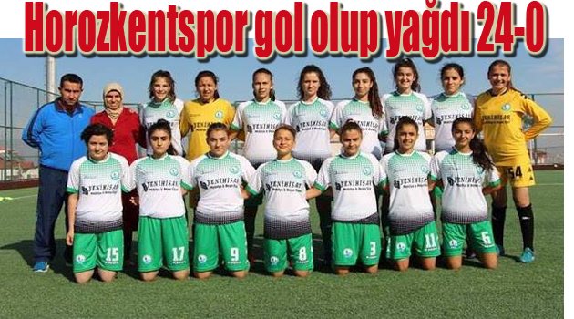 Horozkentspor gol olup yağdı 24-0