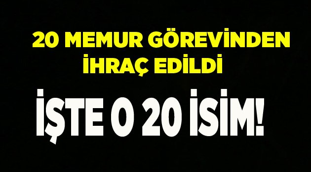 İŞTE O İSİMLER!