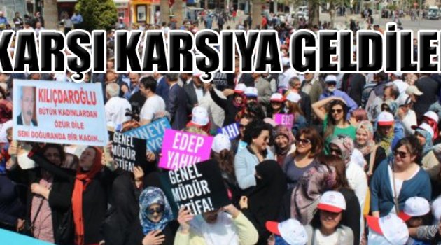 KARŞI KARŞIYA GELDİLER