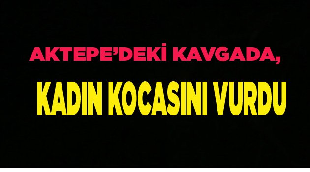 KAVGADA, KADIN KOCASINI VURDU
