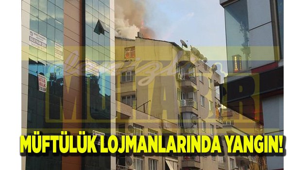 KAYALIK'TA KORKUTAN YANGIN