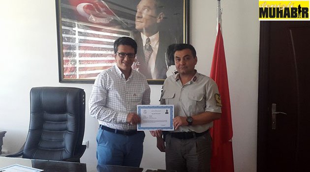 KAYMAKAM'DAN KOMUTANA BELGE