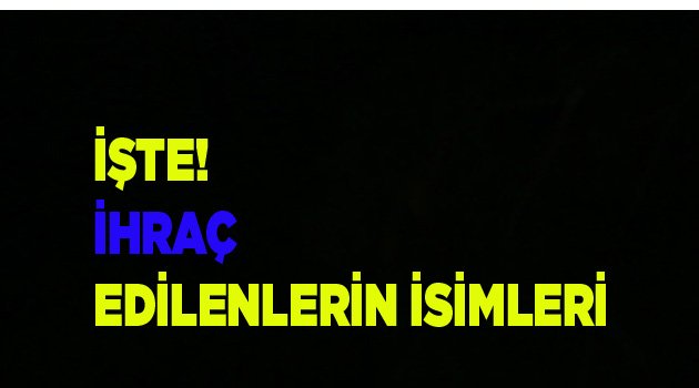 KHK İLE 47 MEMUR GÖREVDEN ALINDI
