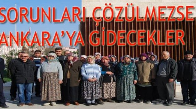 KÖYLÜLER, EYLEM YAPTI