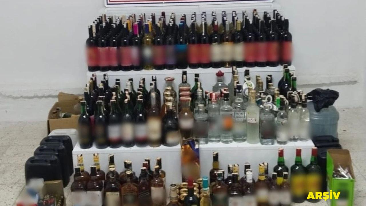 Denizli’de 642 litre kaçak alkol yakalandı