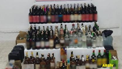 Denizli’de 642 litre kaçak alkol yakalandı