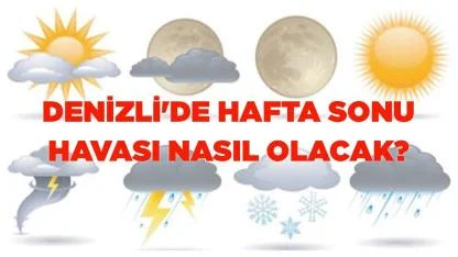 Denizli'de hafta sonu hava nasıl olacak?