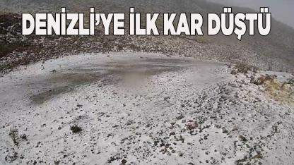 Denizli’ye yılın ilk karı düştü