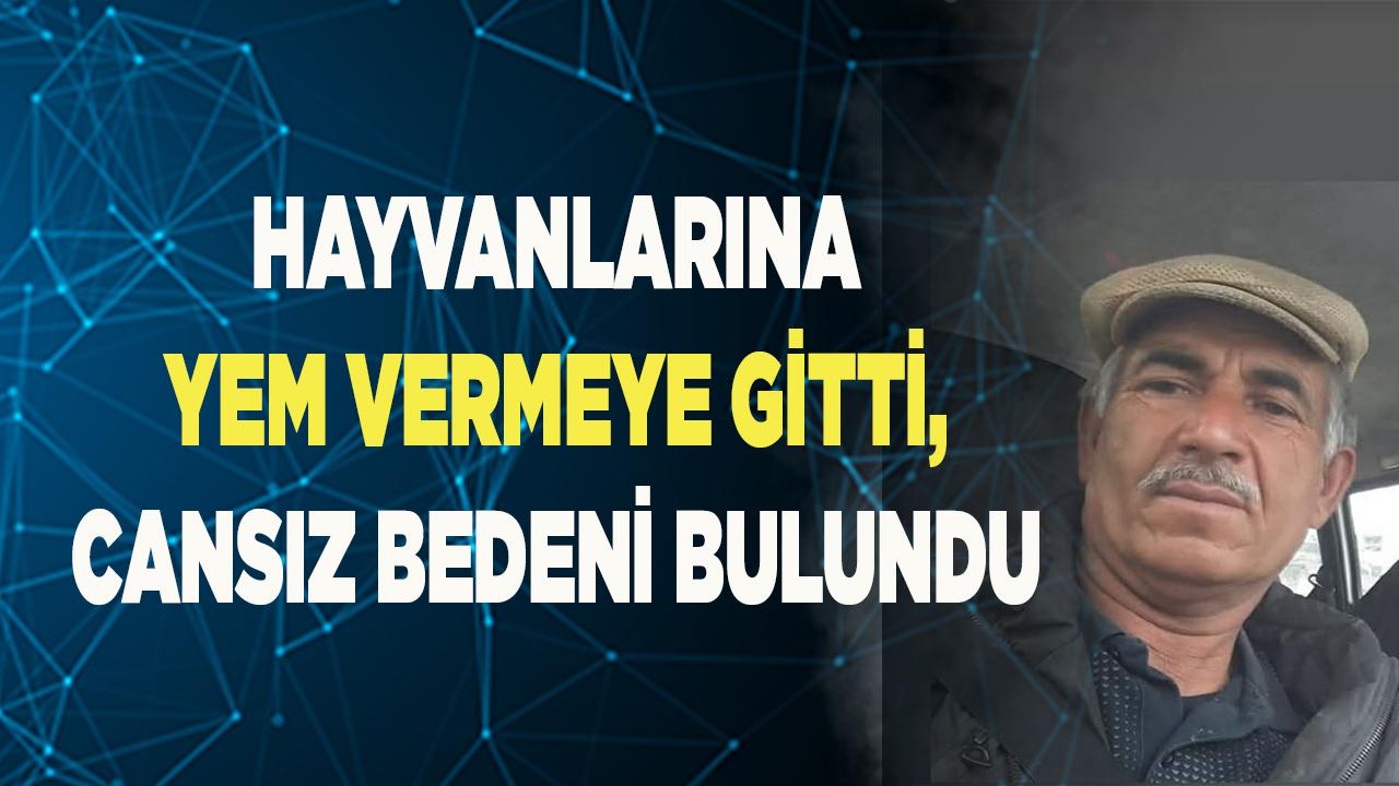 Hayvanlarına yem vermeye gitti, cansız bedeni bulundu