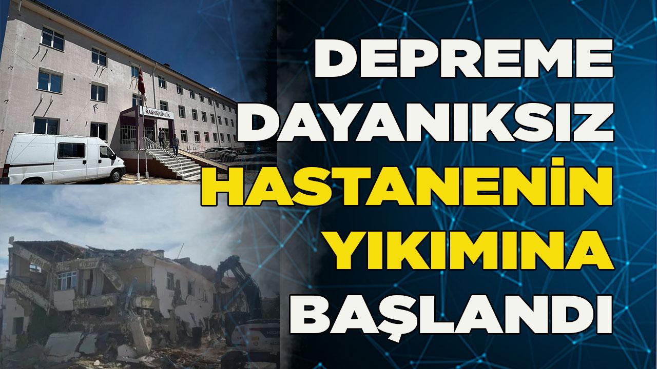 Kale devlet hastanesi yıkılıyor