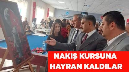 KALELİLER, NAKIŞ KURSUNA HAYRAN KALDILAR