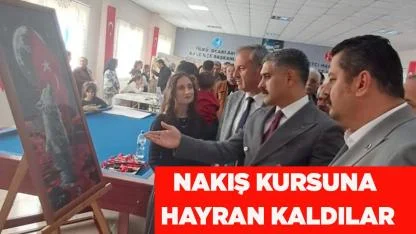 KALELİLER, NAKIŞ KURSUNA HAYRAN KALDILAR