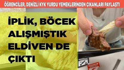 KYK Yurdu yemekhanesinden skandal görüntüler