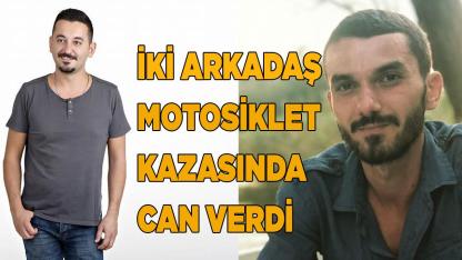 Motosikletle aydınlatma direğine çarpan iki arkadaş öldü