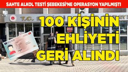 Sahte alkol testi'nde 100 sürücünün ehliyeti geri alındı