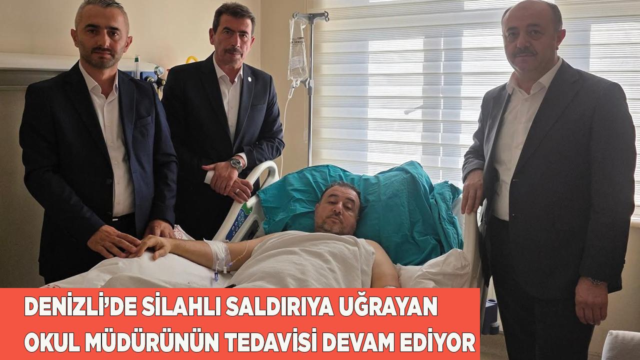 Silahlı saldırıya uğrayan müdürün tedavisi devam ediyor