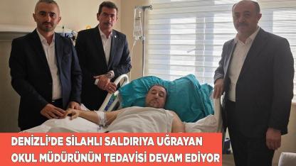 Silahlı saldırıya uğrayan müdürün tedavisi devam ediyor