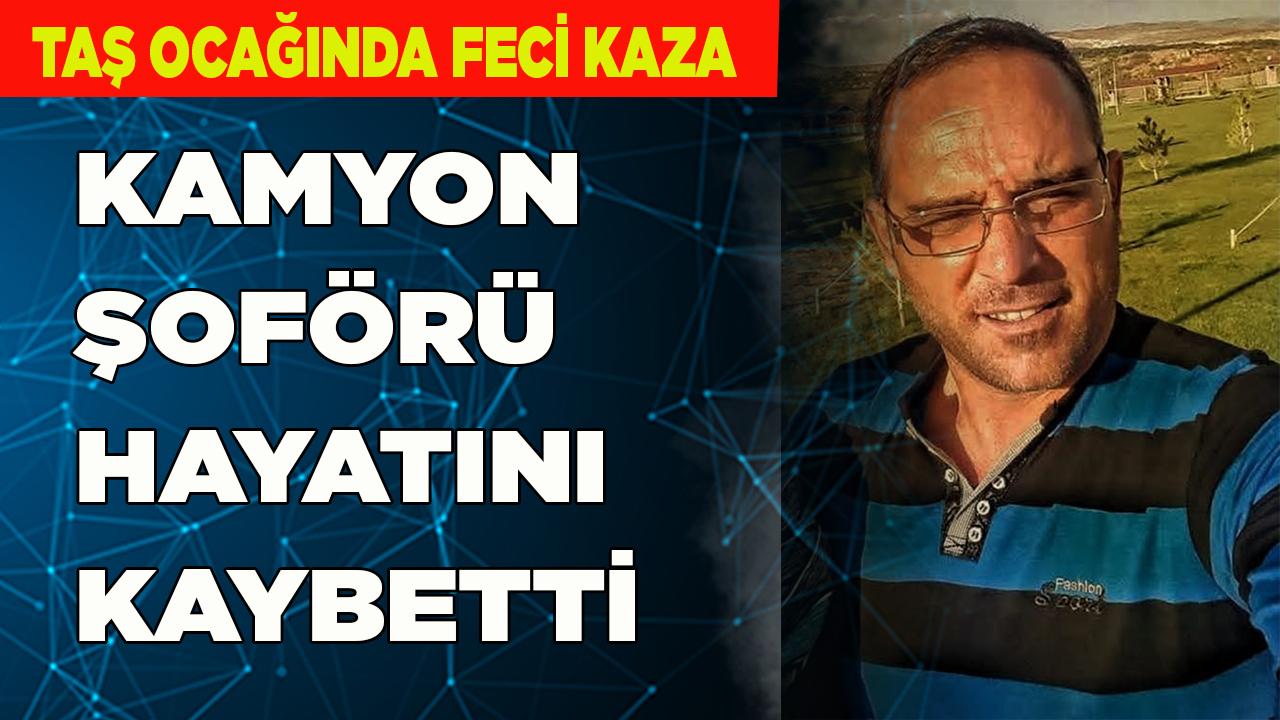 Taş ocağında feci kaza