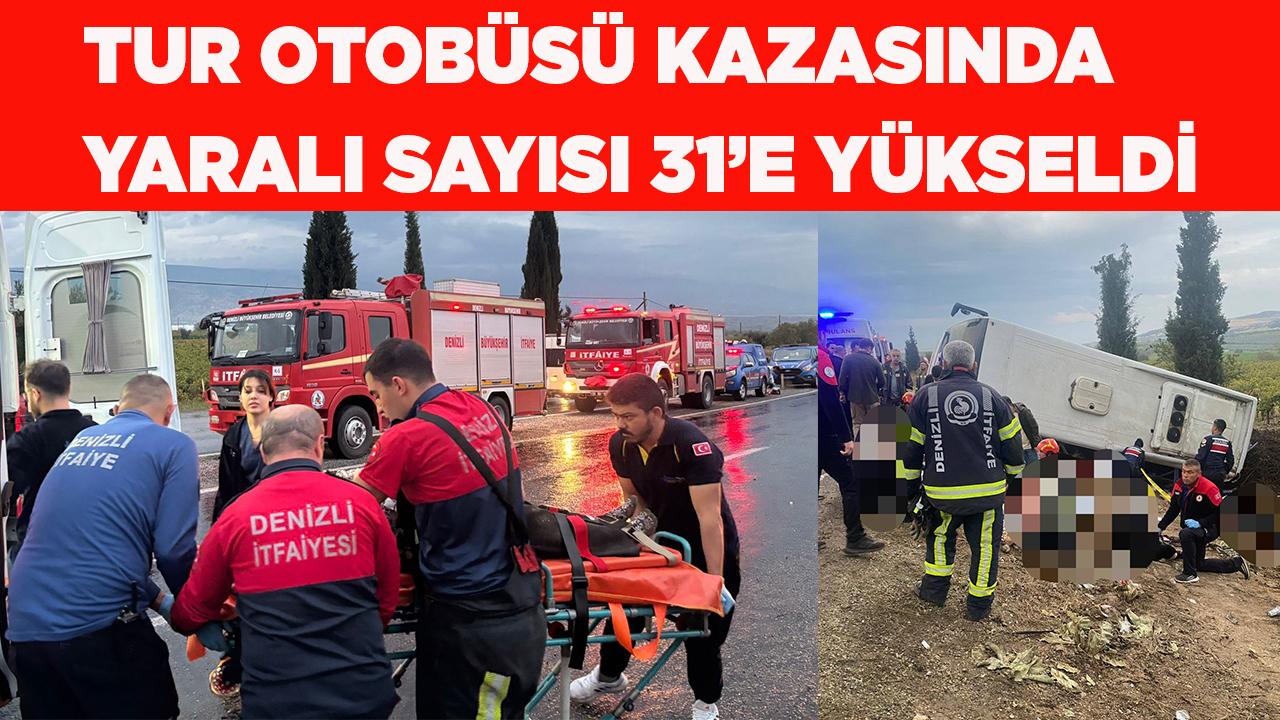 Tur midibüsü şarampole yuvarlandı; 2 ölü 31 yaralı