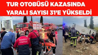 Tur midibüsü şarampole yuvarlandı; 2 ölü 31 yaralı