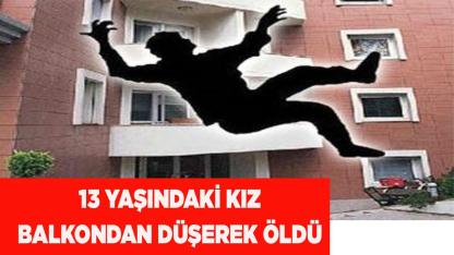 Balkondan düşen çocuk oldu