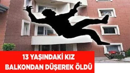 Balkondan düşen çocuk oldu