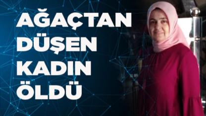 Denizli’de ağaçtan düşen  kadın öldü