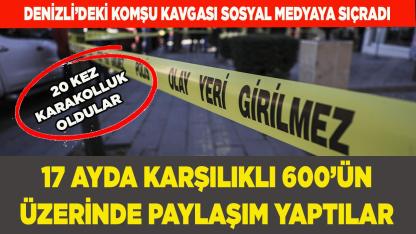 DENİZLİ’DEKİ KOMŞU KAVGASI SOSYAL MEDYAYA SIÇRADI
