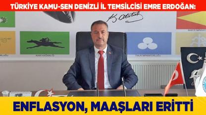 ERDOĞAN: “ENFLASYON KARŞISINDA MAAŞLAR ERİYOR”