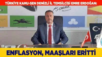 ERDOĞAN: “ENFLASYON KARŞISINDA MAAŞLAR ERİYOR”