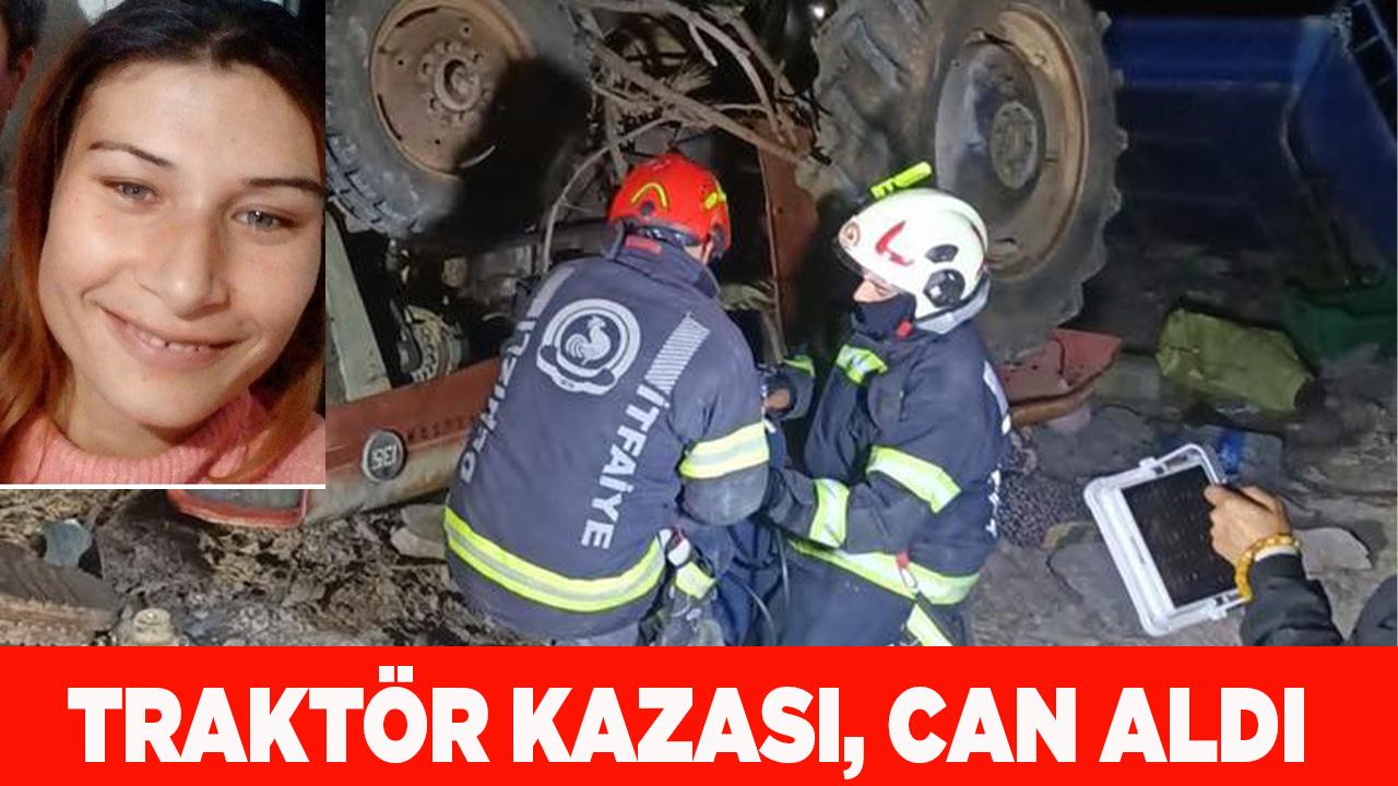 Kullandığı traktörün altında kaldı