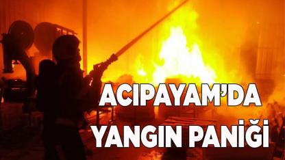 Acıpayam’da işyeri'nde yangın
