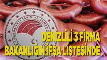 Denizlili 3 firma bakanlığın ifşa listesinde